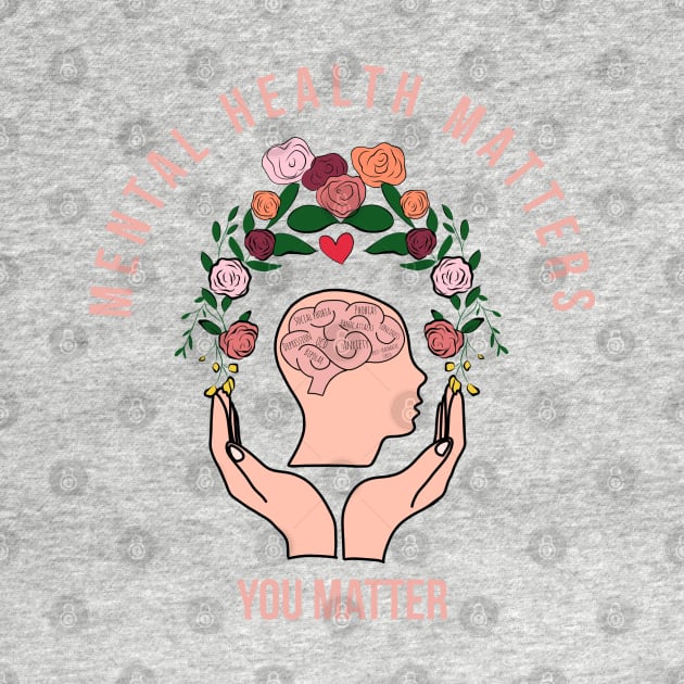 Mental health matters you matter art illustration by Mermaidssparkle